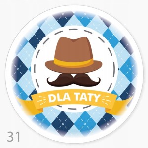 Naklejka 5,5 cm - dla Taty