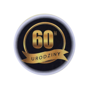 Naklejka urodzinowa - 60 urodziny