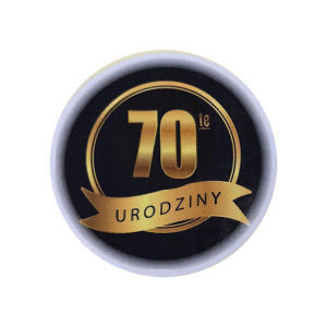 Naklejka urodzinowa - 70 urodziny
