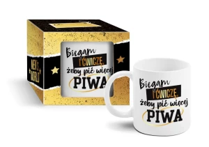 kubek Boss 300ml - biegam żeby pić więcej piwa
