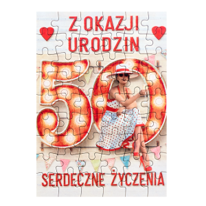 Puzzle urodzinowe 15x21 - 50 Ona - TP05
