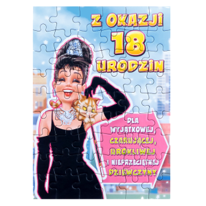 Puzzle urodzinowe 15x21 - 18 Ona - TP01