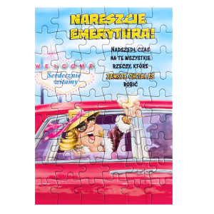 Puzzle urodzinowe 15x21 - Emerytura Ona - TP07