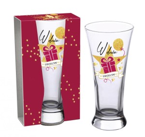 Szklanka do piwa STARS MAGENTA - W dniu urodzin