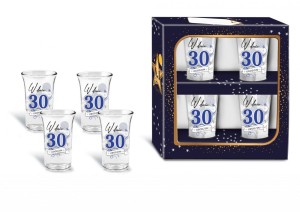 Kieliszki STARS GRANAT (4szt) - 30
