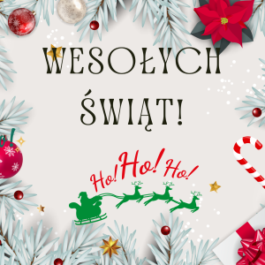 Etykieta Świąteczna 20x20cm - Wesołych Świąt