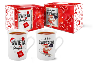 Zestaw 2 kubków 290ml - Święta Święta po świętach