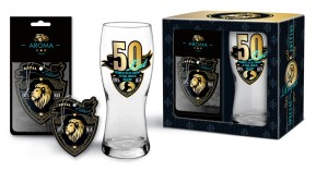 Zestaw, Szklanka + zapach - 50 lat