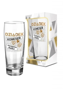 Szklanka do piwa - Dziadek koneser wdzięków babci