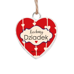 Drewniana tabliczka serce - Kochany Dziadek