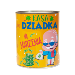 Skarbonka puszka - Kasa Dziadka