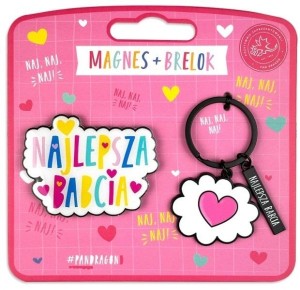 SET Brelok + Magnes Najlepsza Babcia