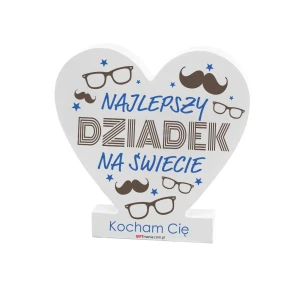 Tabliczka Serce Najlepszy Dziadek na Świecie Mała