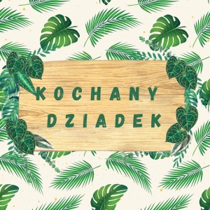 Etykieta 15 x 15 - Kochany Dziadek