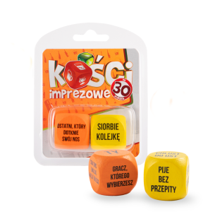 Kości imprezowe - 30 (pomarańczowe)