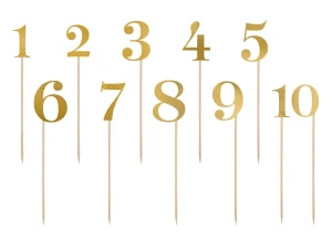 Toppery cyfry - złote , 25,5-26,5