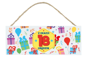 TABLICZKA 18 URODZINY