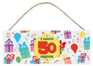 TABLICZKA 50 URODZINY