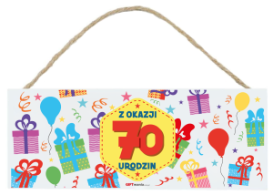 TABLICZKA 70 URODZINY