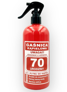 Płyn do kąpieli gaśnica 0,5l - 70 urodziny