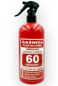 Płyn do kąpieli gaśnica 0,5l - 60 urodziny