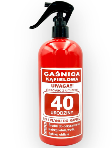 Płyn do kąpieli gaśnica 0,5l - 40 urodziny