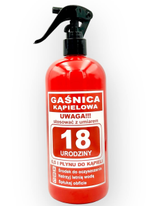 Płyn do kąpieli gaśnica 0,5l - 18 urodziny