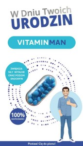 Karnet TAB-28 - Urodziny Ogólny VITAMINMAN