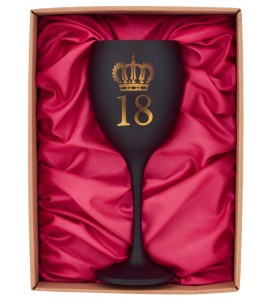 Kieliszek do wina GOLD satyna - 18 Różowy