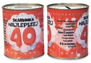 Skarbonka puszka - Najlepszej 40