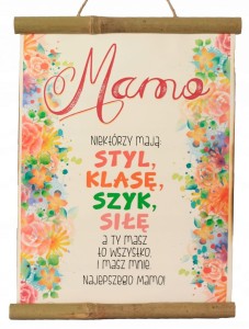 Dyplom bambus D158 - Mamo "niektórzy mają..."