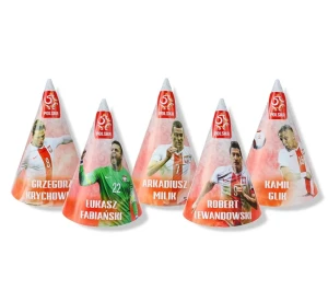 Czapeczki papierowe PZPN Reprezentacja 6 szt
