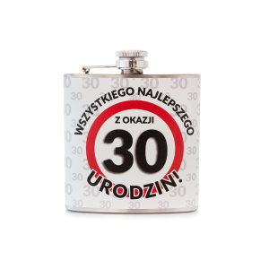 Piersiówka znak - Z okazji 30 Urodzin!