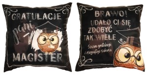 Poduszka S202 - Gratulacje pani Magister