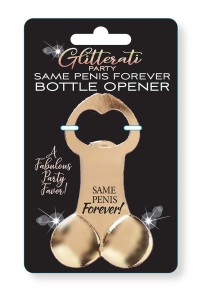 Glitterati penis - Metalowy otwieracz penis