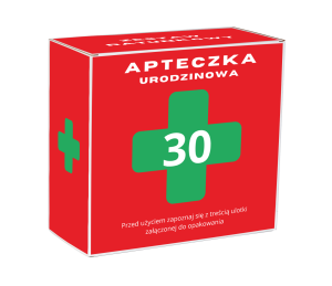 Pudełko 30 urodziny - APTECZKA