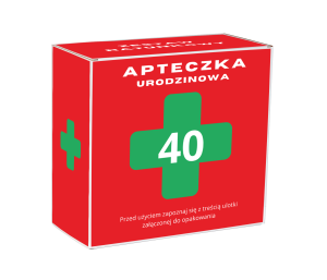 Pudełko 40 urodziny - APTECZKA