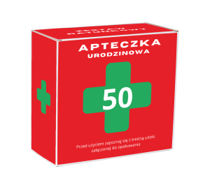Pudełko 50 urodziny - APTECZKA