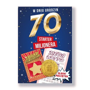 Karnet MO-14 - W dniu 70 urodzin