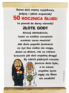 Dyplom - 50 rocznica ślubu