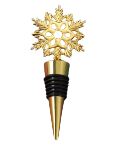 Zatyczka do butelki wina 11x4,5cm - Śnieżynka