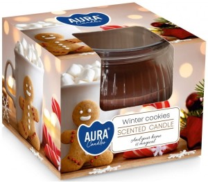 Świeca zapachowa w szkle - Zimowe ciasteczka