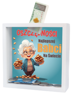 Skarbonka MDF - Oszczędności Babci