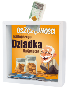 Skarbonka MDF - Oszczędności Dziadka