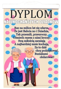 Dyplom z Listewką - Najukoch. Dziadków - Laski