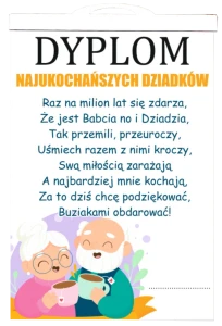 Dyplom z Listewką - Najukoch. Dziadków - Kubki