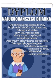 Dyplom z Listewką - Najukoch. Dziadka Niebieski