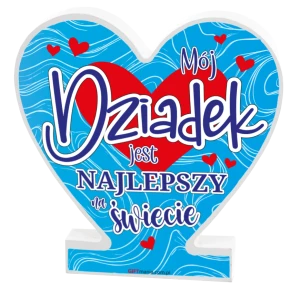 Tabliczka Serce - Mój Dziadek Najlepszy 11x11x1,5