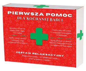 Pudełko 20x15x5cm - Apteczka Kochanej Babci