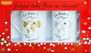 Kubek Komplet Q-1005-KOMP - Kochanie Jesteś Moim